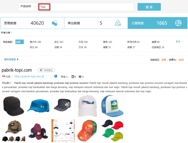 帽子数据,外贸客户,金年会诚信至上贸易